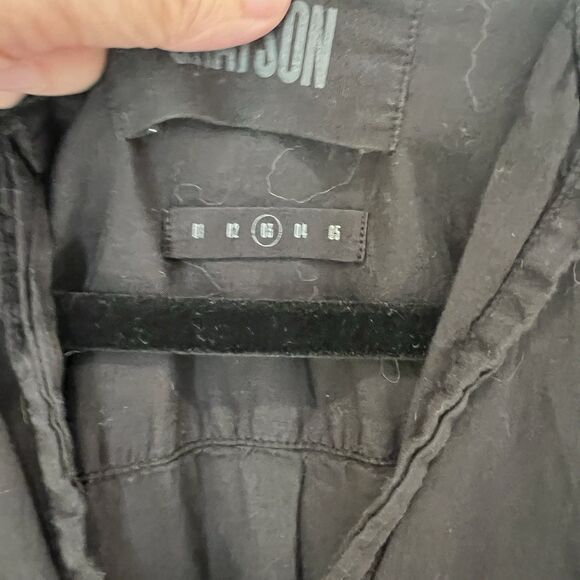 Grayson Frank & Eileen The Changemaker Mini Dress Women Size M Black Long Sleeve - Picture 4 of 9